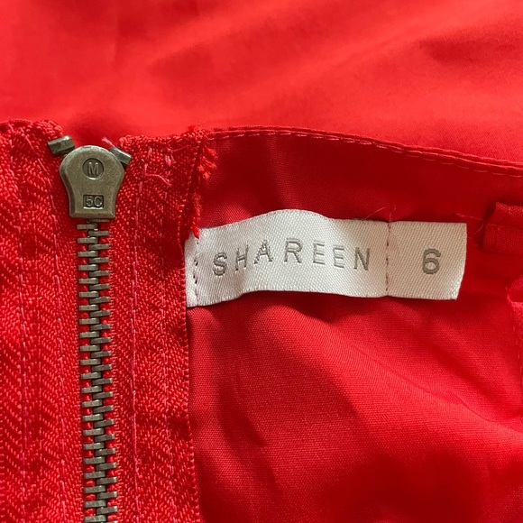 Xenia Boutique Strapless Heart Cage Red Mini Dress Bow toe back US 2 AUS 6 - Picture 4 of 4